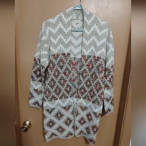 Firm final price!*Aztec long cardigan(S)